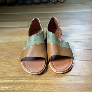 Leather sandals- Never been worn.